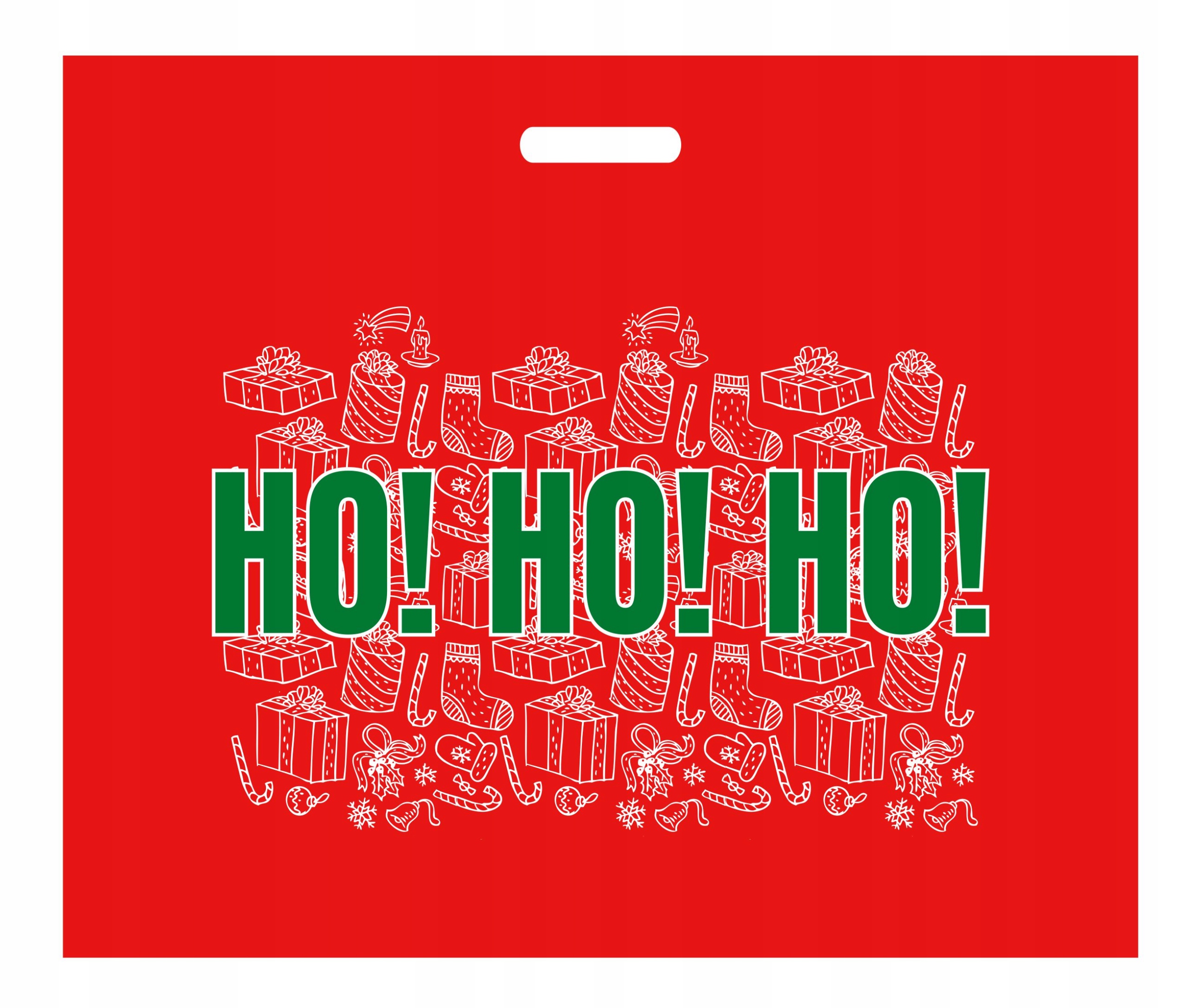 REKLAMÓWKI ŚWIĄTECZNE ŚWIĘTA 60x50 CZERWONA 10 szt