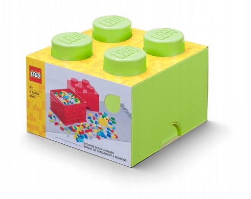 Lego Pojemnik Pudełko Klocek 4 Jasnozielony 25 cm 40031220