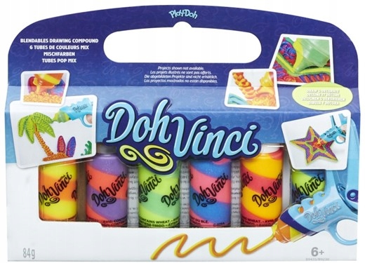 

Hasbro Play Doh Vinci Ciastolina 6-PAK Tęczowe