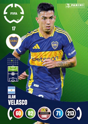 2025 Panini Adrenalyn XL Fifa Club World Cup 17 Alan Velasco