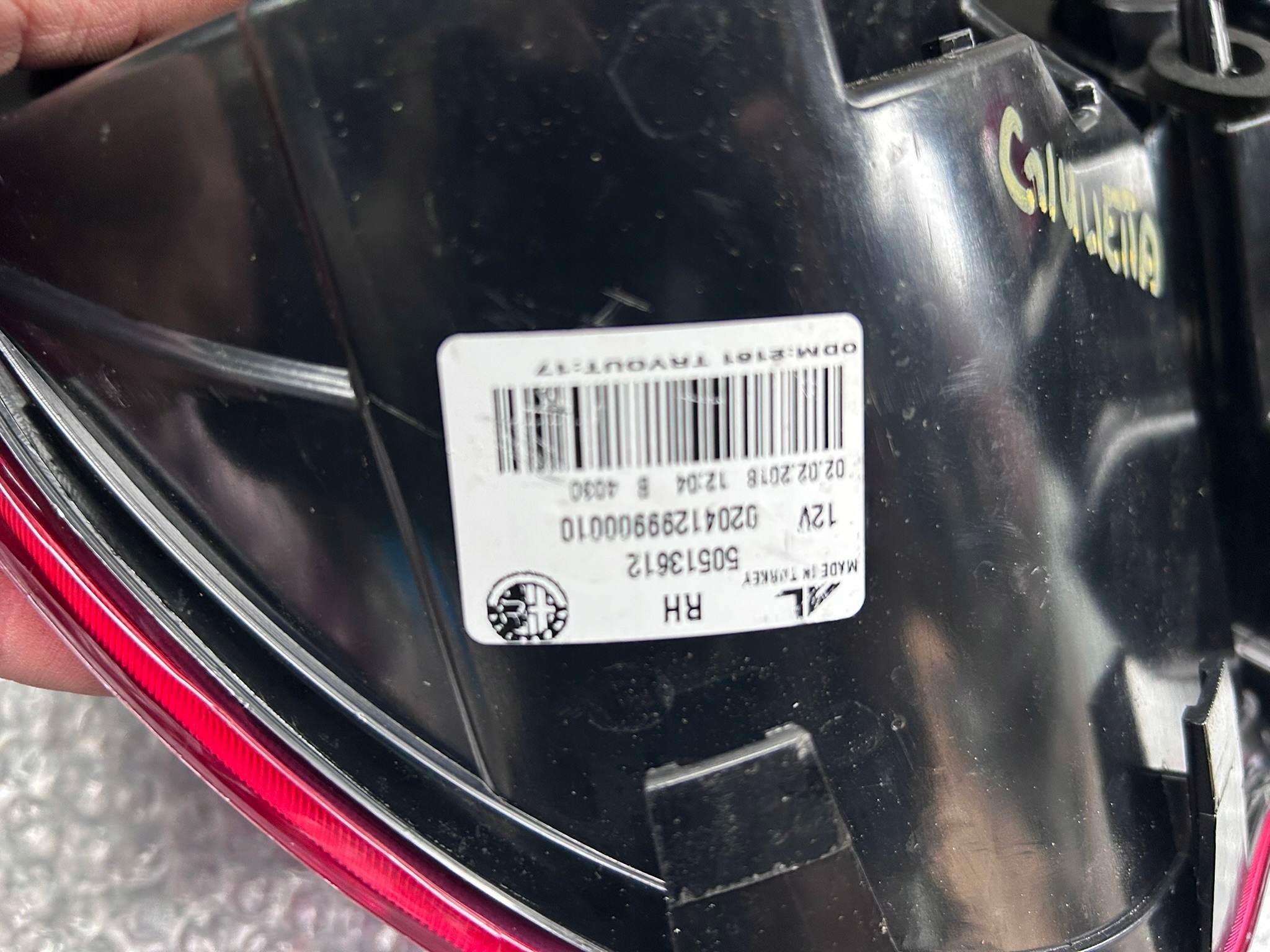Lampa tył prawy Alfa Romeo Giulietta europa Producent części Alfa Romeo OE