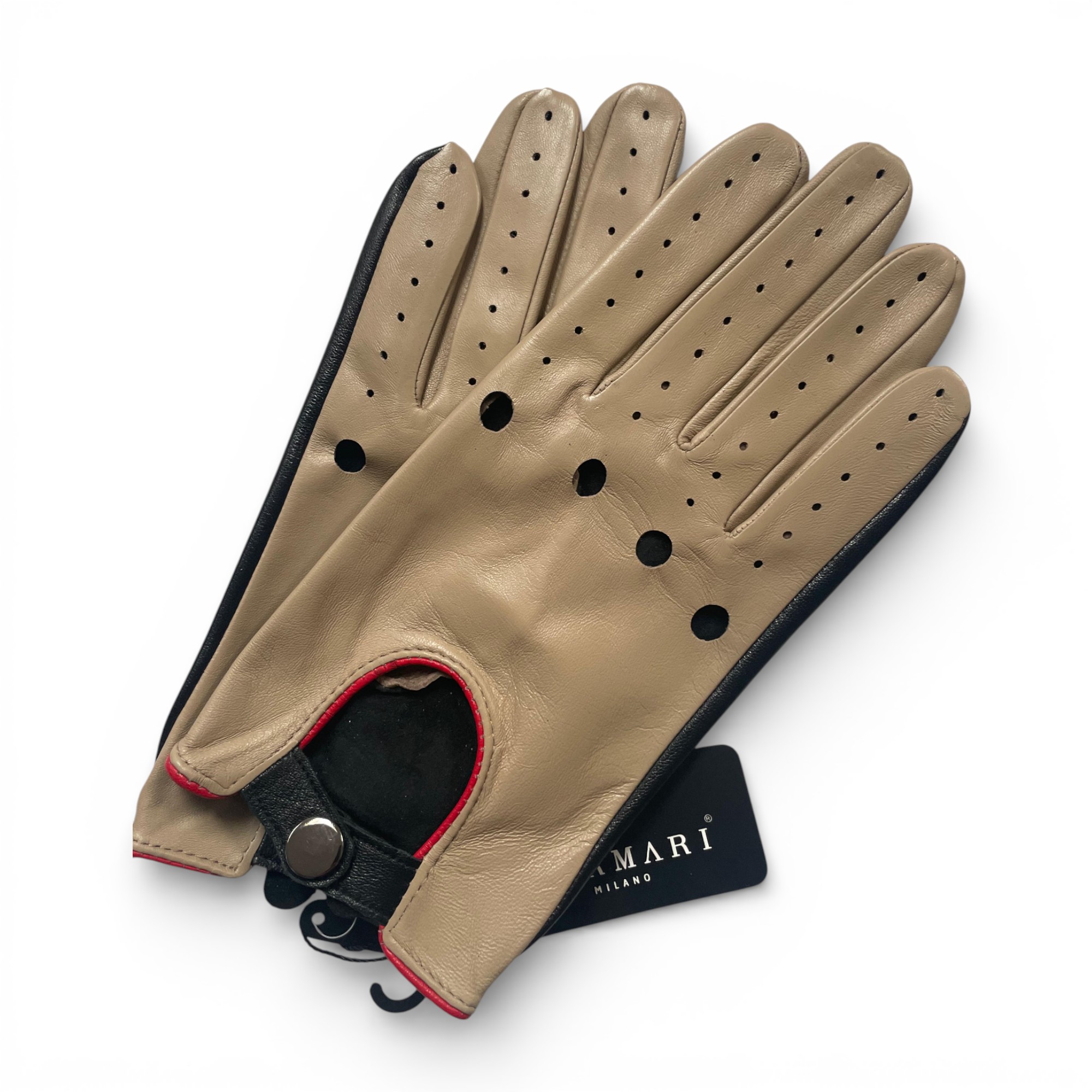 Kožené rukavice pro řidiče Premium Vermari Milano Sada vel XXL