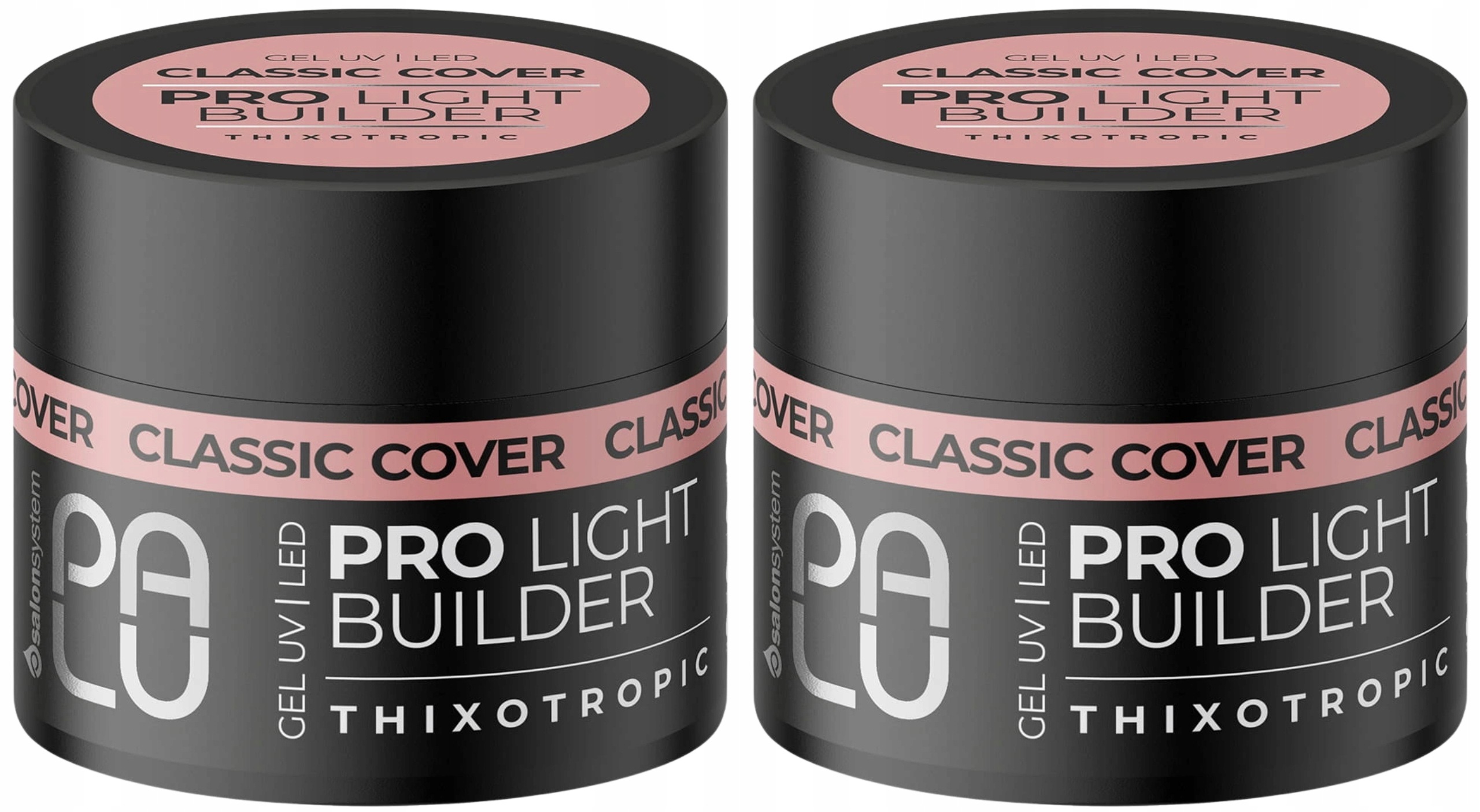 2 x Pro Light Builder Stavební Gel na nehty Classic Cover Manicure 45 ml