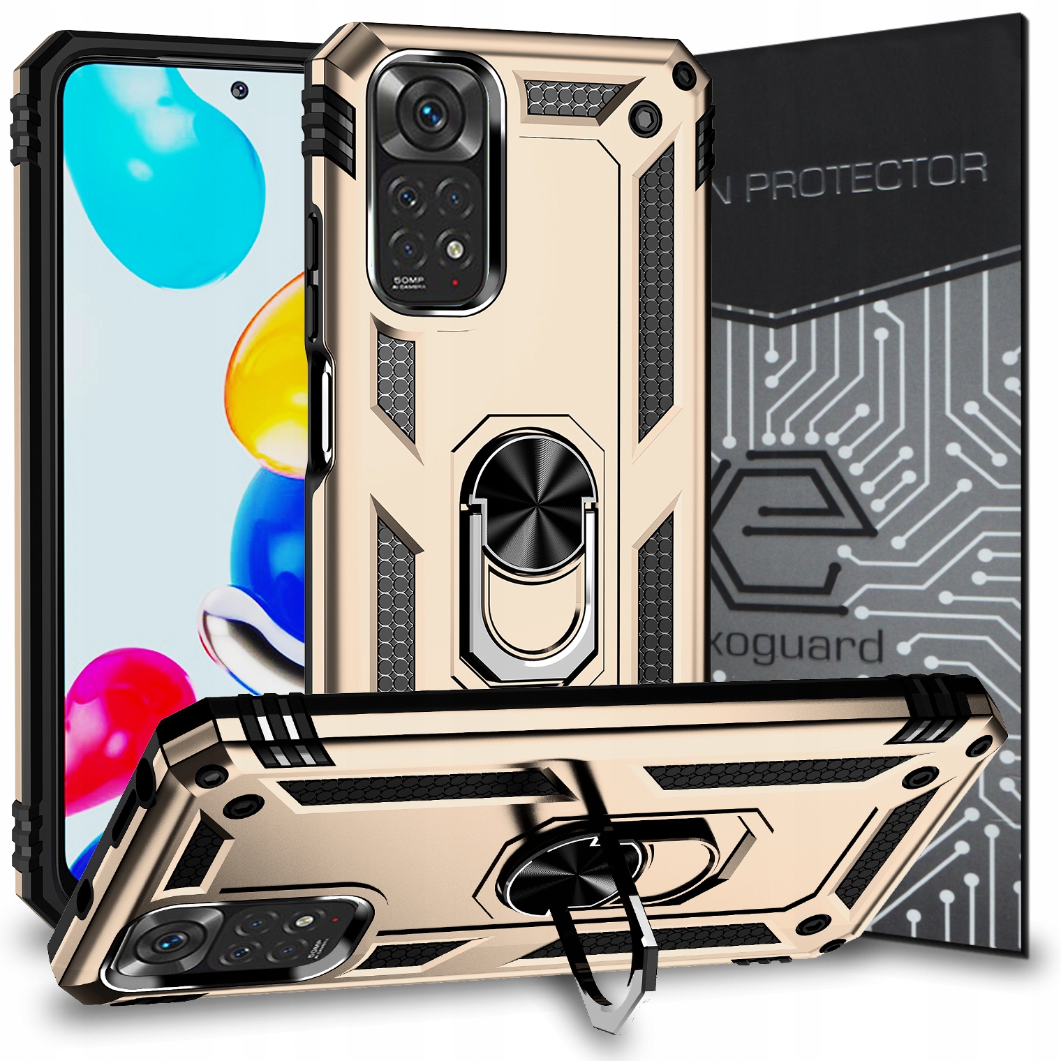 

Etui Pancerne+szkło do Xiaomi Redmi Note 11 11S