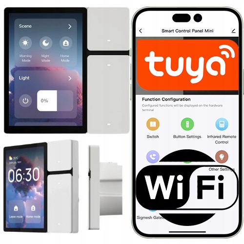 Inteligentný dotykový panel WiFi Tuya 2,4 GHz s 3 tlačidlami Ir Smart Life