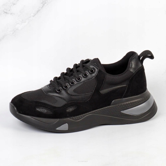 Czarne sneakersy damskie Vinceza 10728 Bk/bk r37