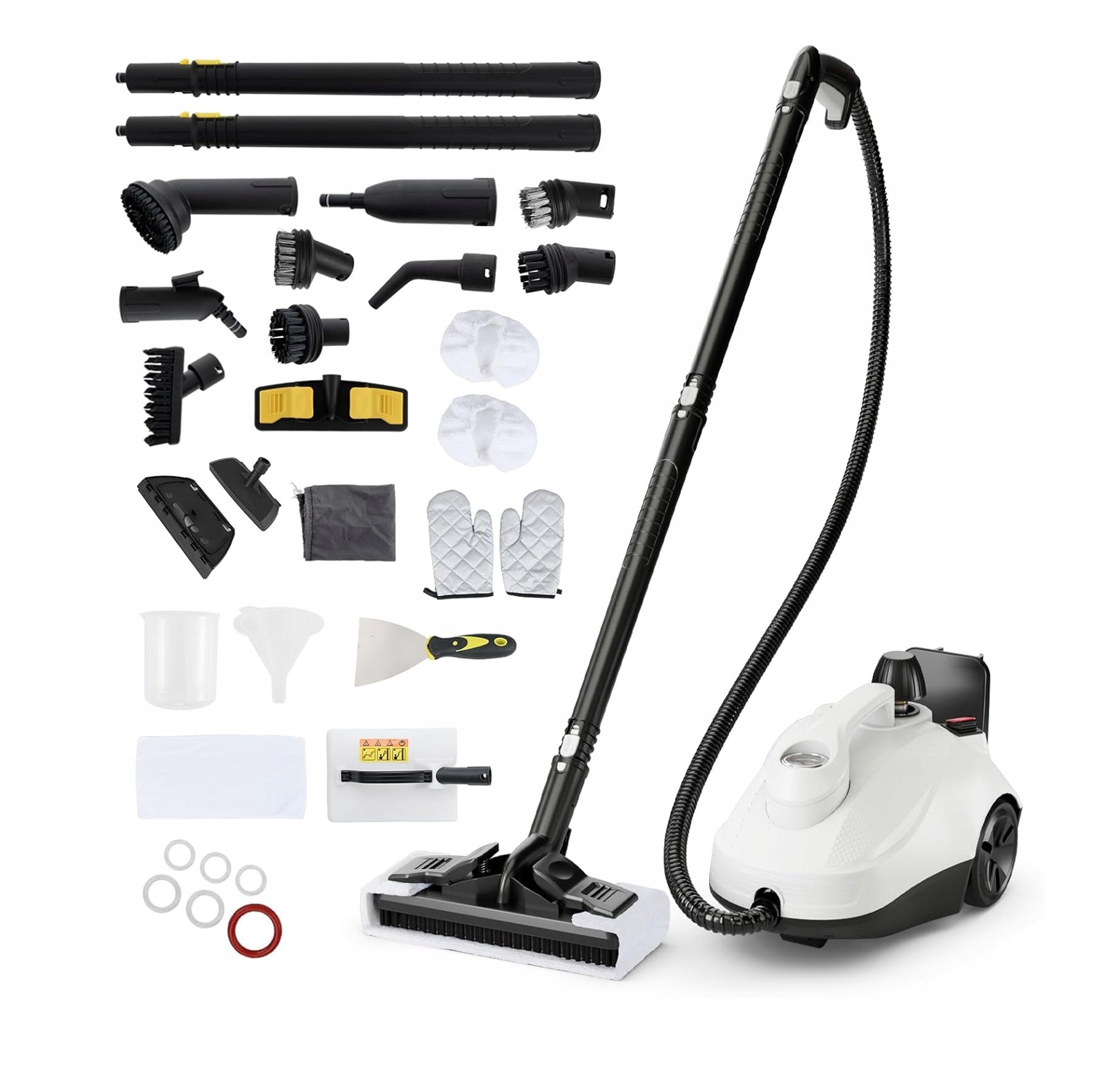 Mocna Myjka Parowa Mop Parowy 2000W 5BAR 1.9L Parownica Akcesoria Do Mycia