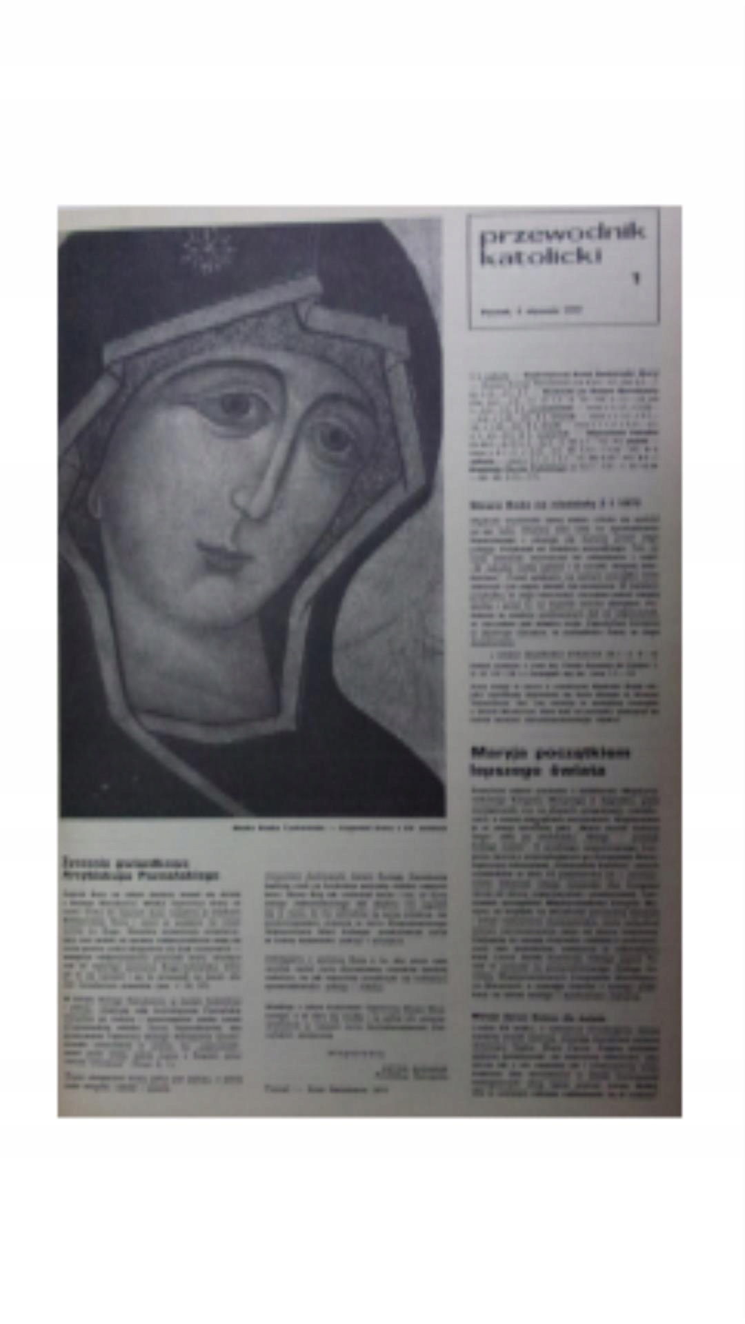 Przewodnik Katolicki nr 1-52/1972 Numer czasopisma 1