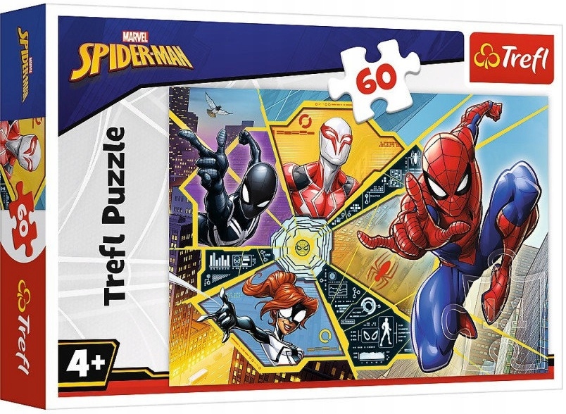 

Puzzle 60 El. Trefl W Sieci Spiderman