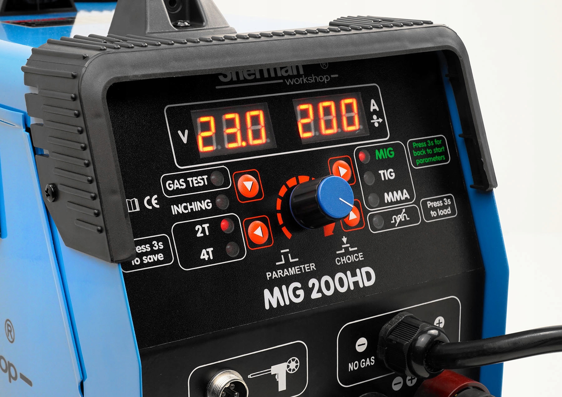 Spawarka MIGOMAT SHERMAN MIG 200A MMA TIG Synergia Model Sherman MIG 200HD