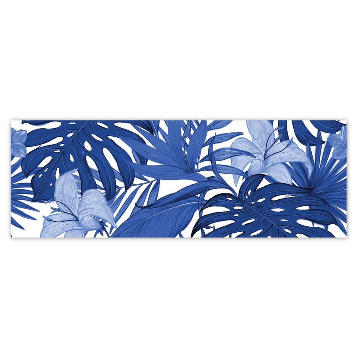 Fototapety 624x219 Classic Blue Monstera