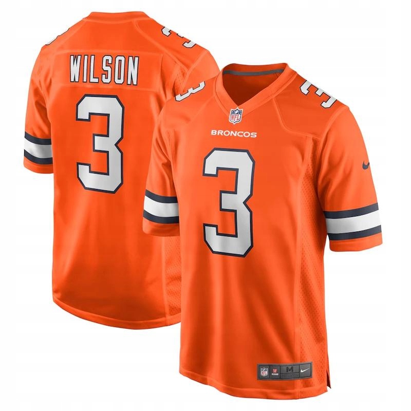 Męska koszulka Camisa 2023NFL Denver Broncos 3 koszulki Russell Wilson Kod producenta liweiwei