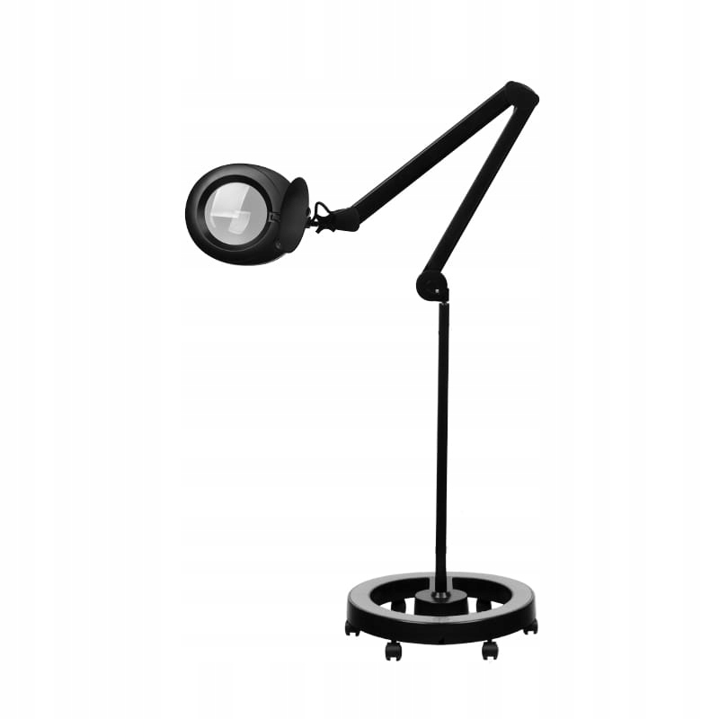 Lampa s lupou Elegante 6025, 60 Led Smd, 5D, černá, se stativem
