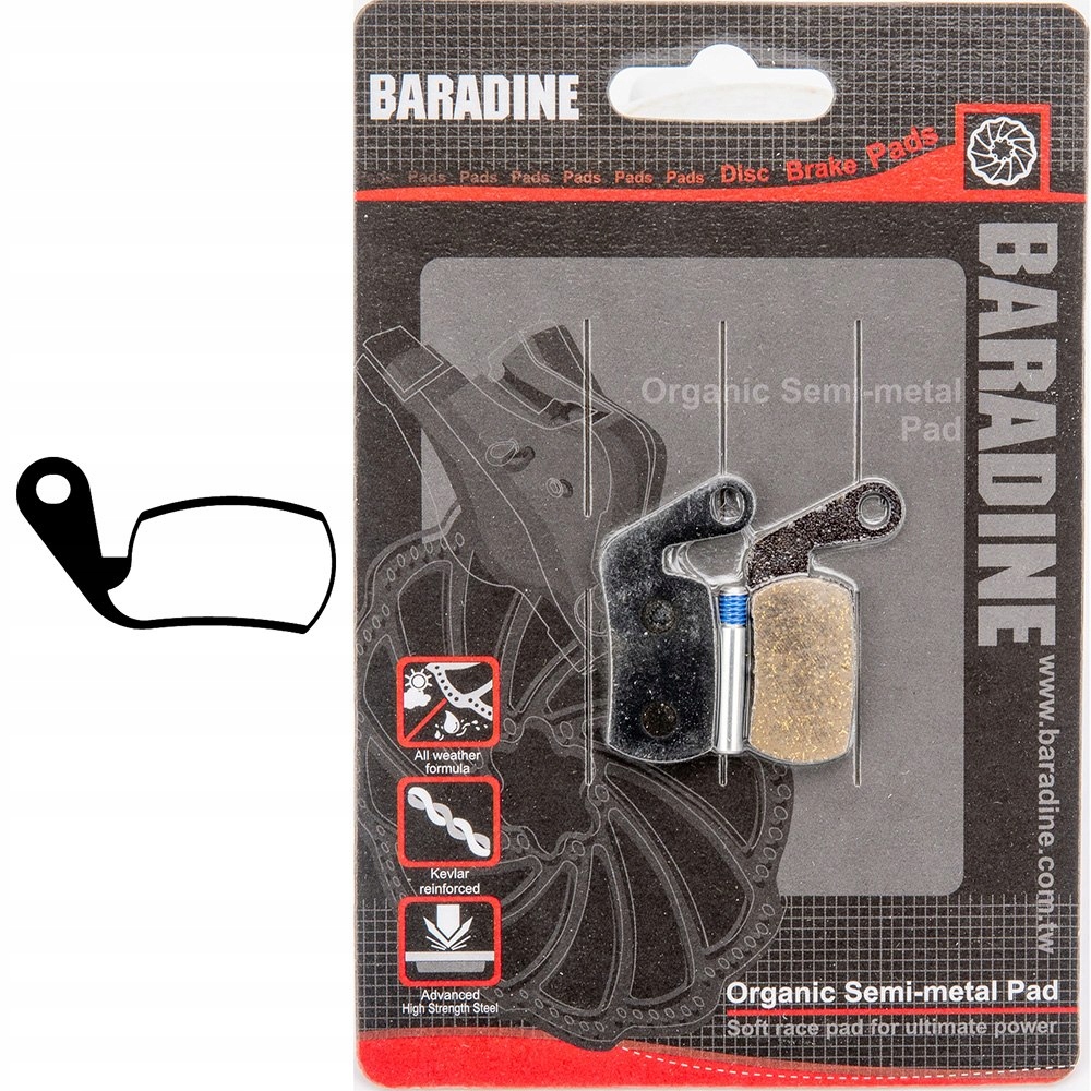 Klocki Hamulcowe Tarczowe Półmetaliczne do Magura Marta Baradine DS-19