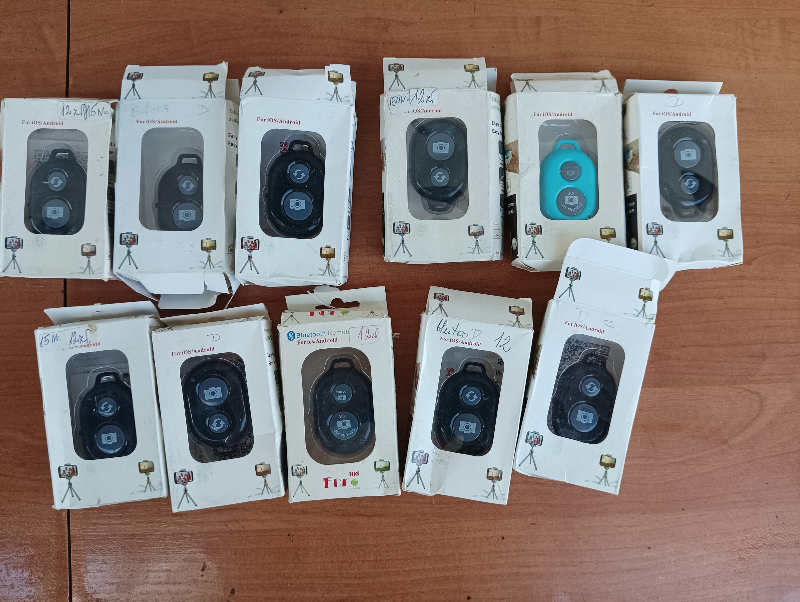 Pilot do telefonu - Bluetooth - Android - 11 sztuk - bateria CR2032L
