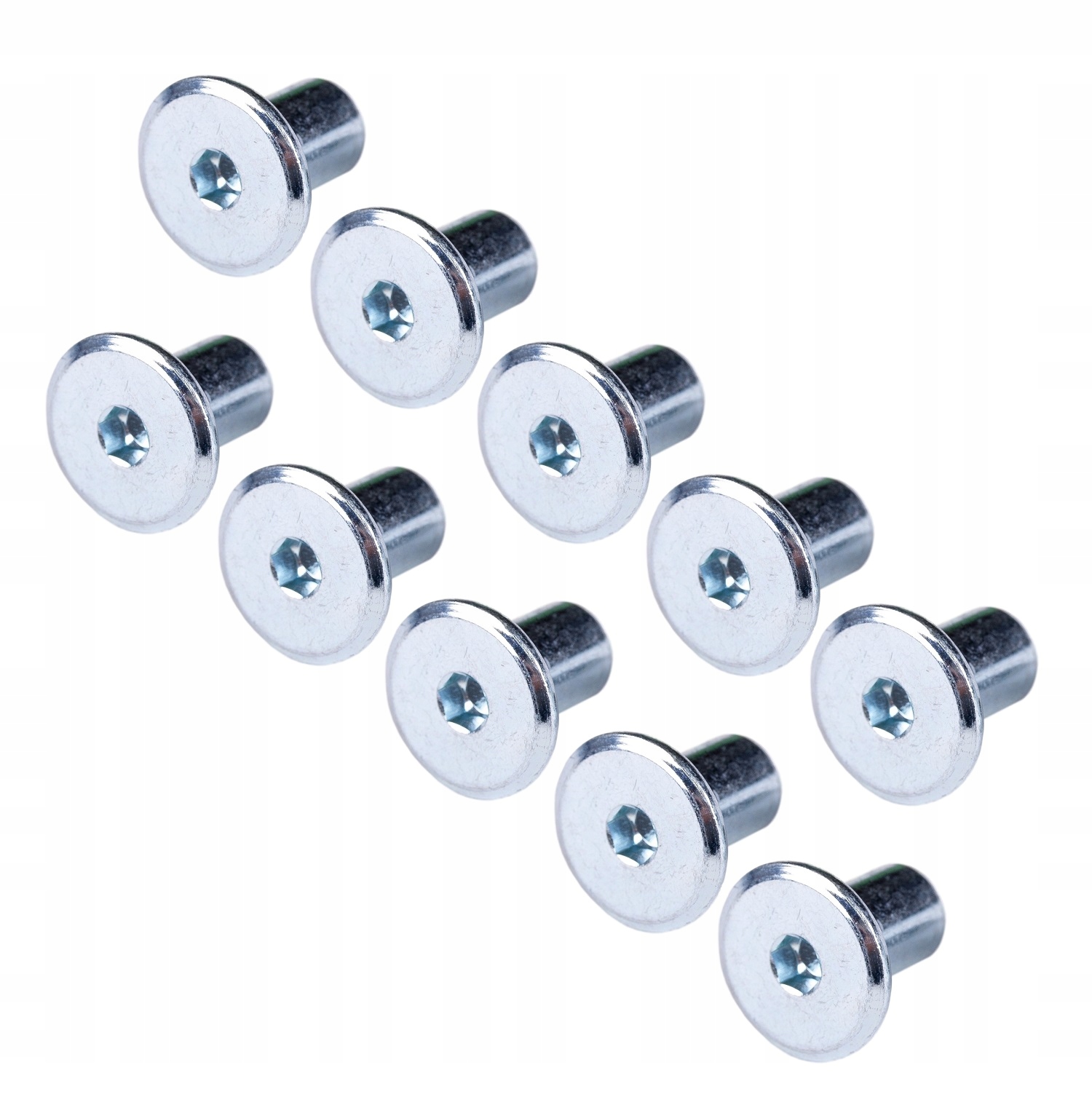 

100 x Nakrętka ericsona biała M8 x 16 mm imbus