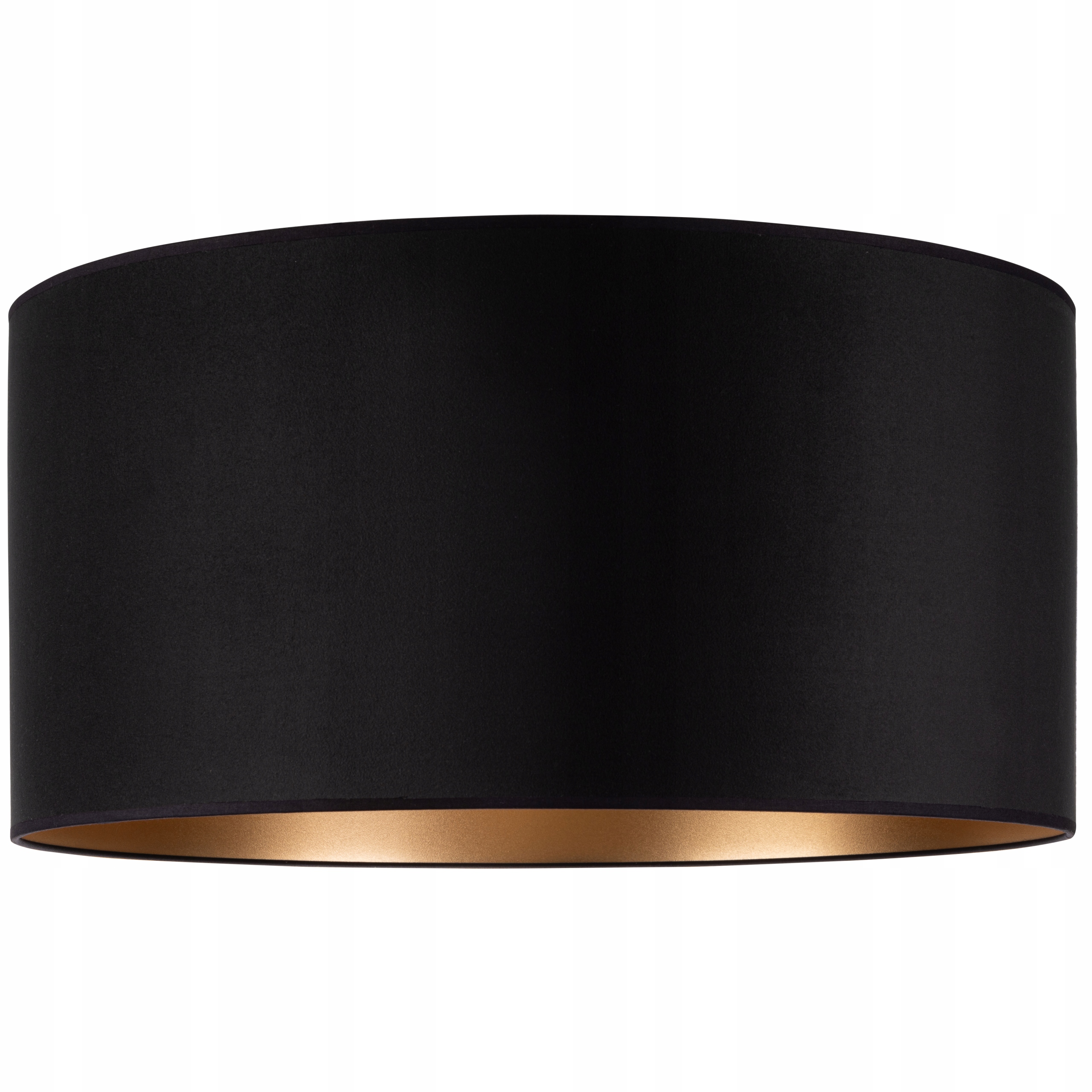 Lampa wisząca DUŻA ABAŻUR XL 60cm WELUR czarny złoty EAN (GTIN) 5903636639581