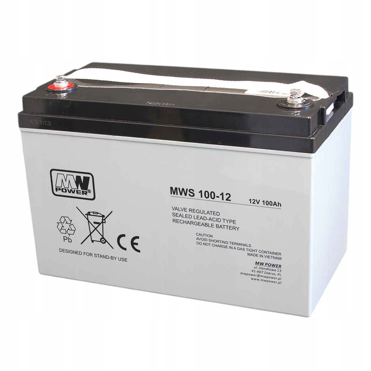 Akumulátor Vrla Mws 100-12 (326/172/242 mm) Mws 100-12