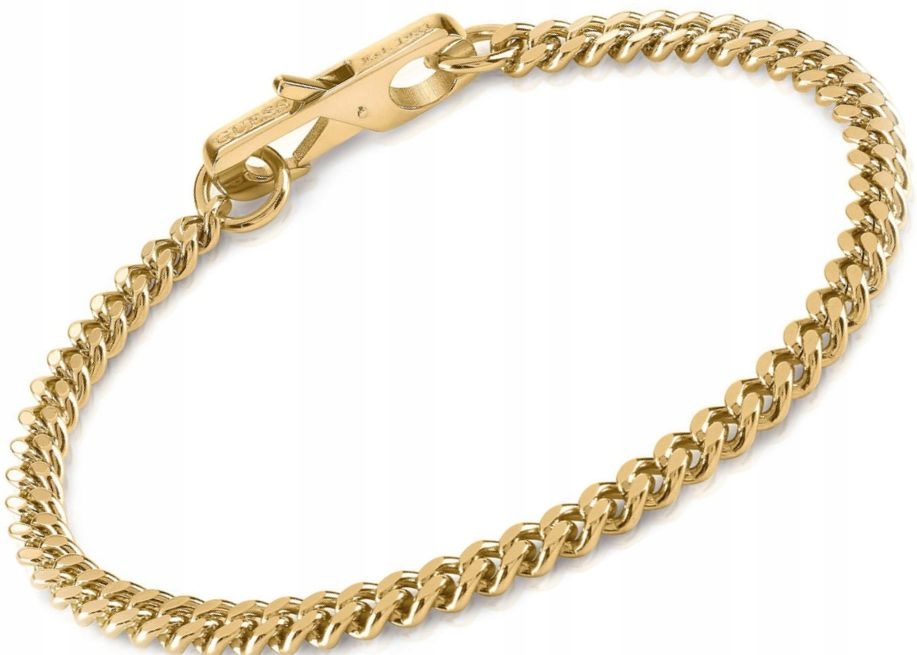 Zlatý Pánský Náramek Guess My Chains Originální Pancířová Sada