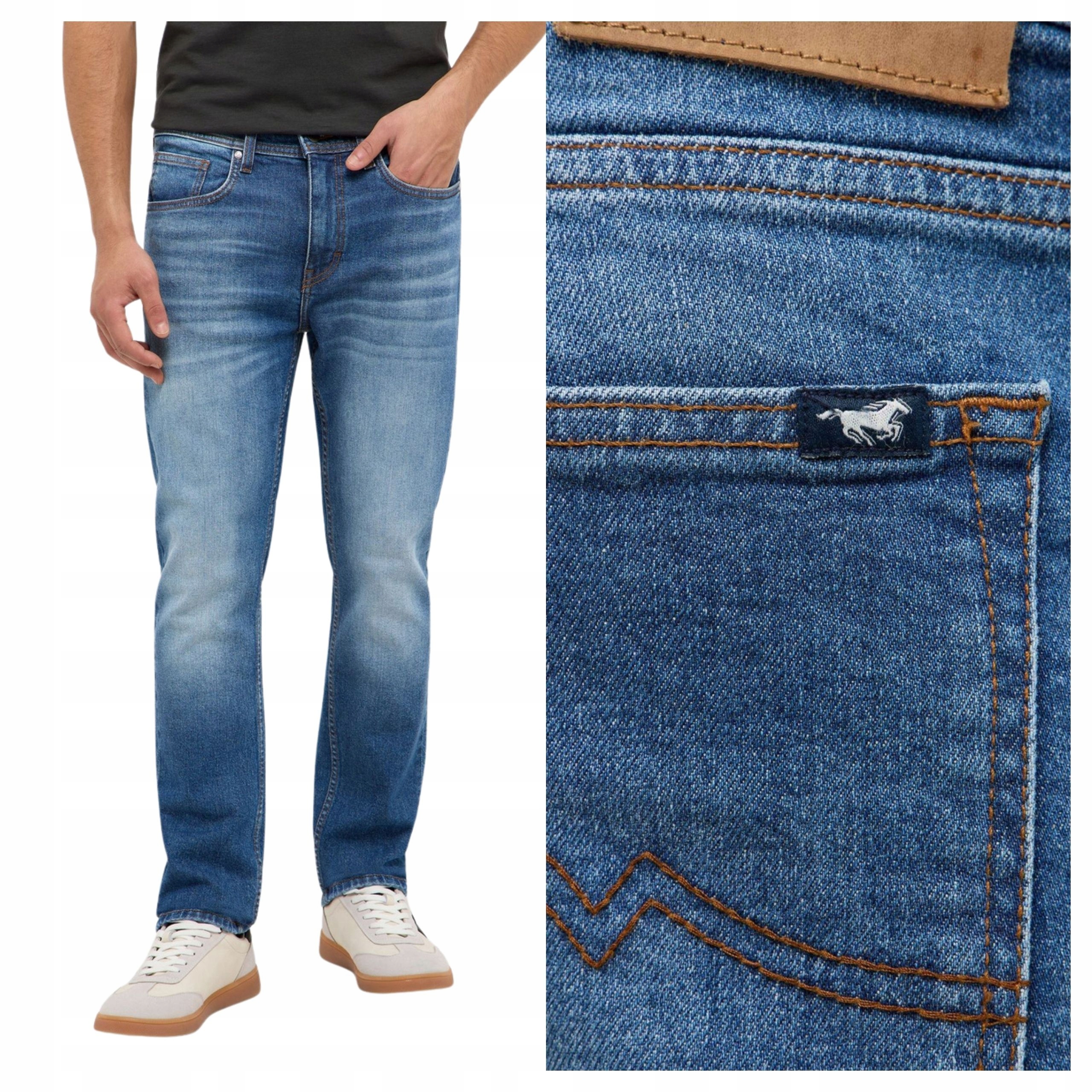 Pánské kalhoty Mustang Style Orlando Slim Jeansové modré W36 L32