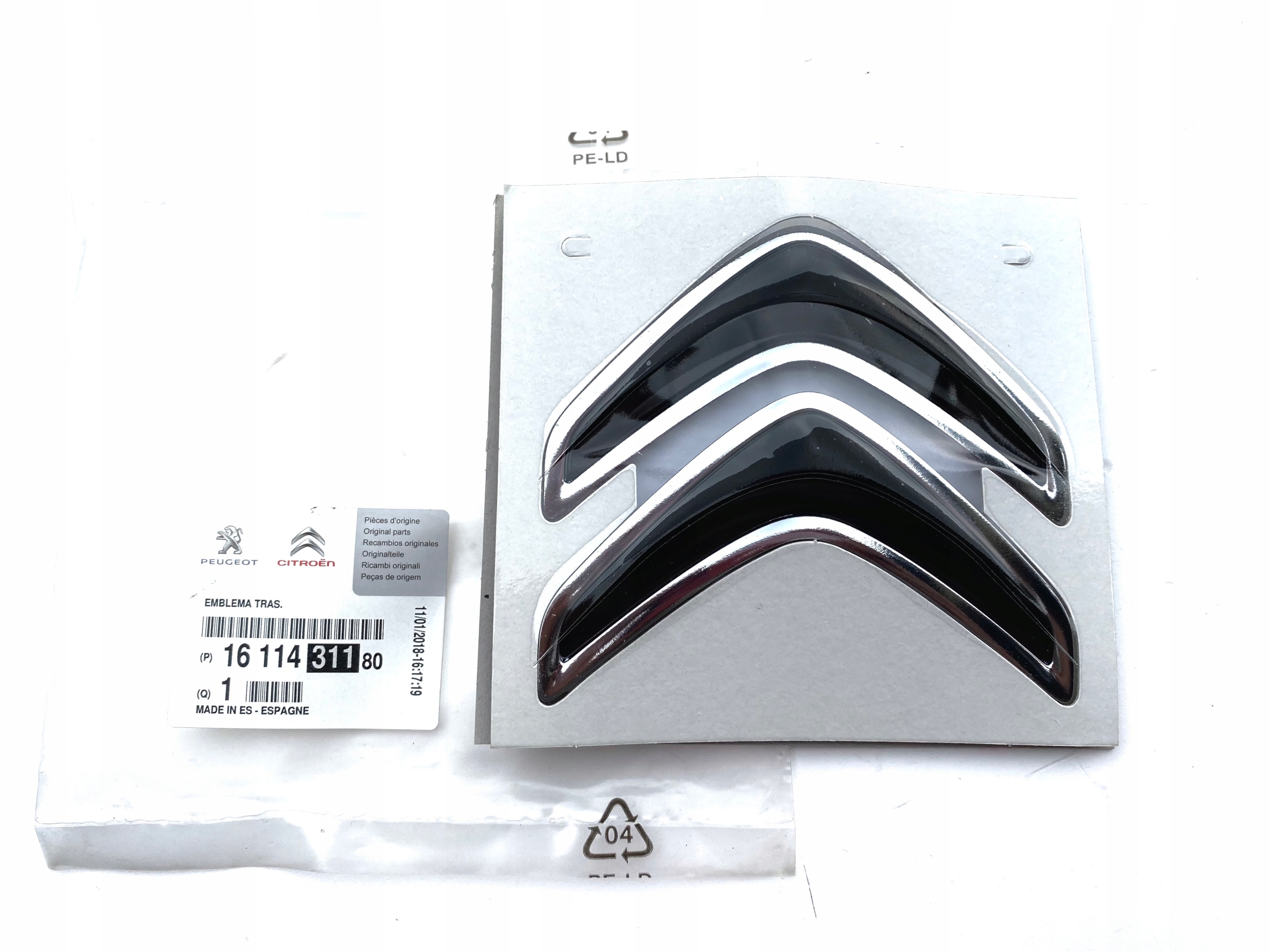 CITROEN C4 CACTUS znaczek LOGO emblemat tył NOWY ORYGINAŁ OE