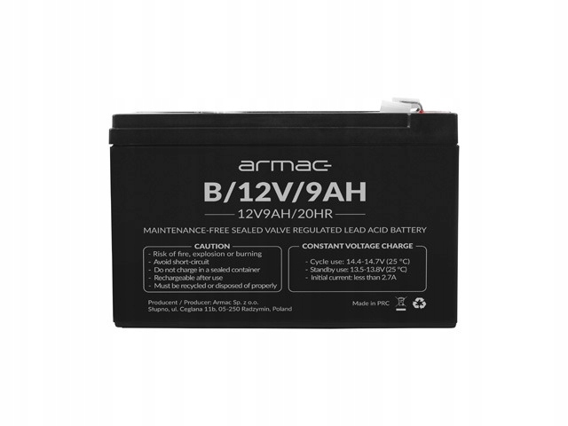 

Akumulator Żelowy Do Ups 12V/9AH Uniwersalny Armac