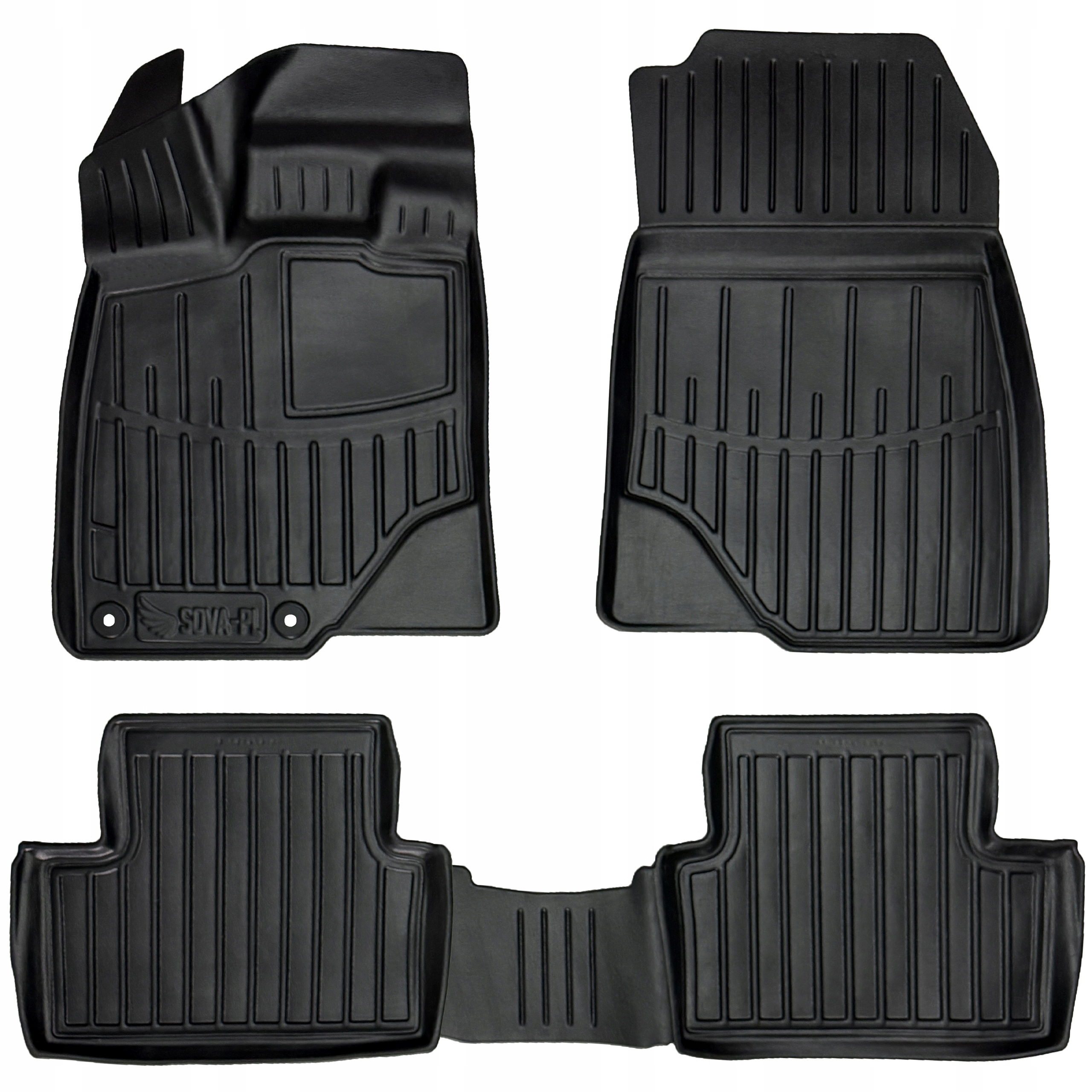 Dywaniki gumowe (tpe) Peugeot 3008 III P64 od 2024 z wyjątkiem wersji Ele=>
