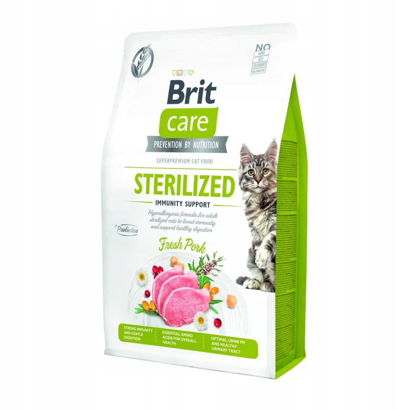 Levně Brit Care Cat Bezobilninové Sterilizované Immunity 2 kg