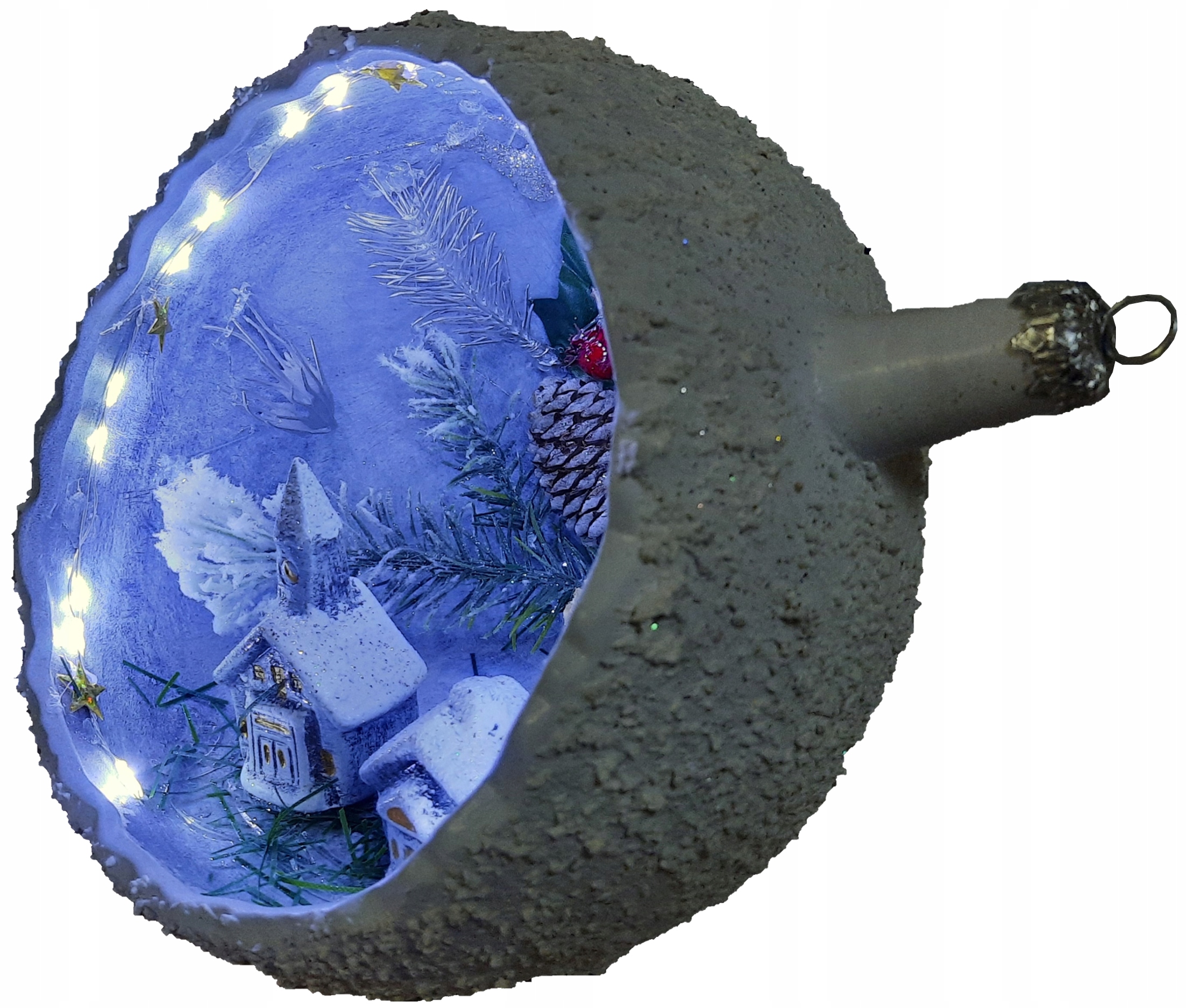 DUŻA SZOPKA BAŃKA ŚWIECĄCA BOŻE NARODZENIE ŚWIĘTA Motyw inny