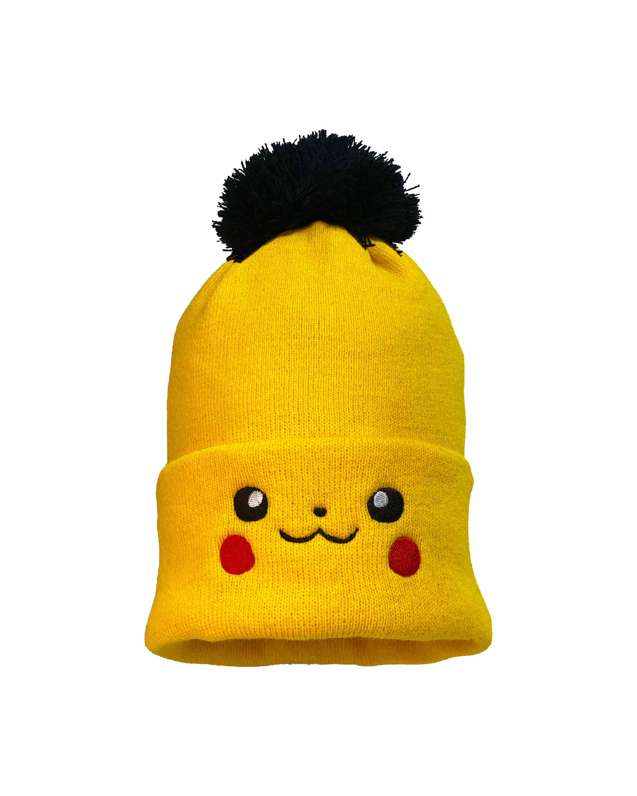 

Czapka Beanie zima jesień wywijana pikachu pompon