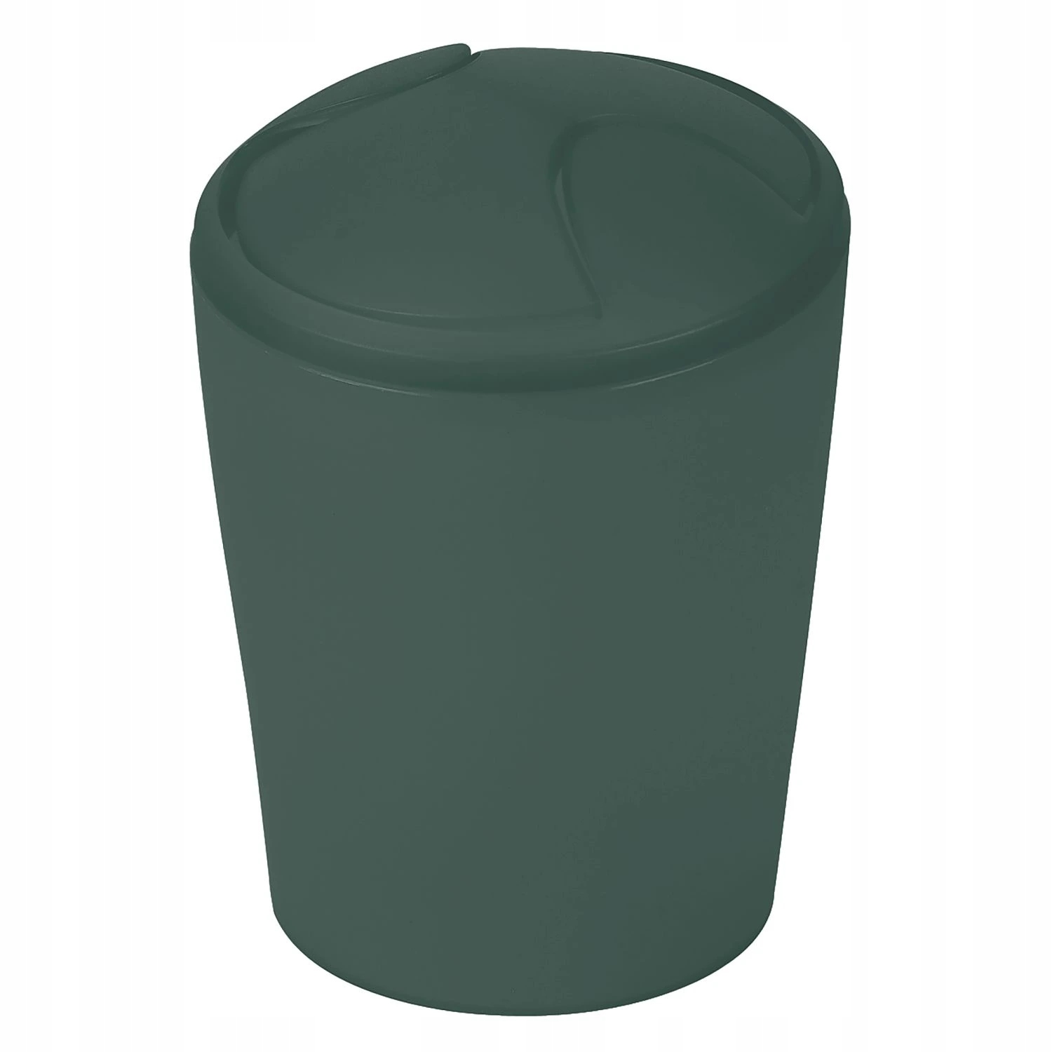 Levně Spirella výklopný odpadkový koš Move, tmavě zelený plast, 5 L