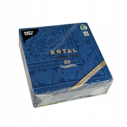 

Ozdobne serwetki niebieskie ornamenty 40x40 50 szt