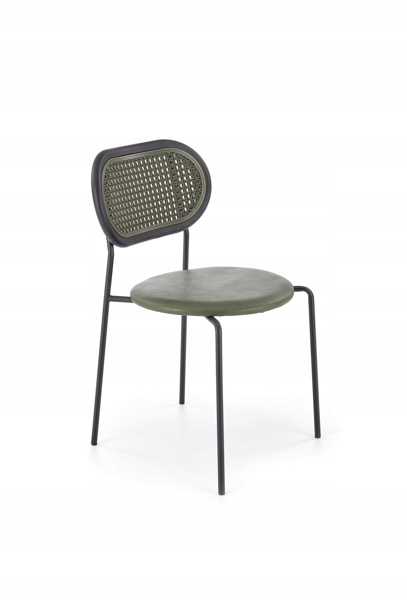 Nowoczesne krzesło zielone K524 HALMAR Szerokość mebla 46 cm