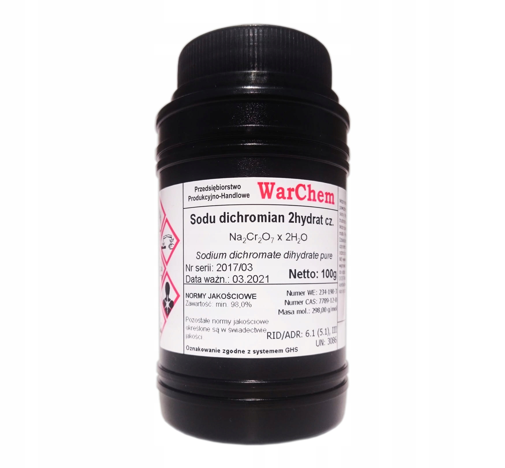 

Dichromian Sodu 2hydrat czysty 100g