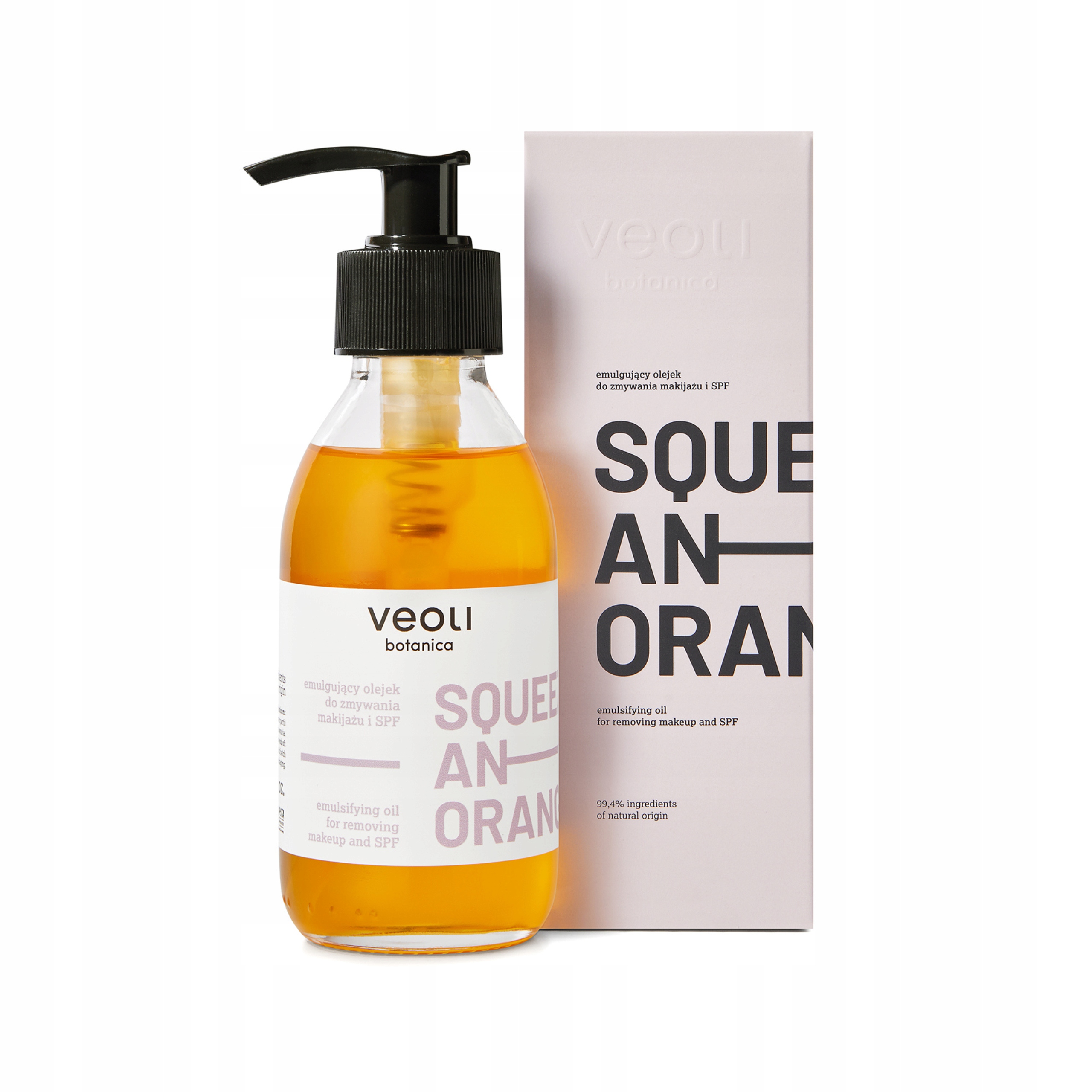 Veoli Squezze an Orange emulgující olej na odličování make-upu a Spf