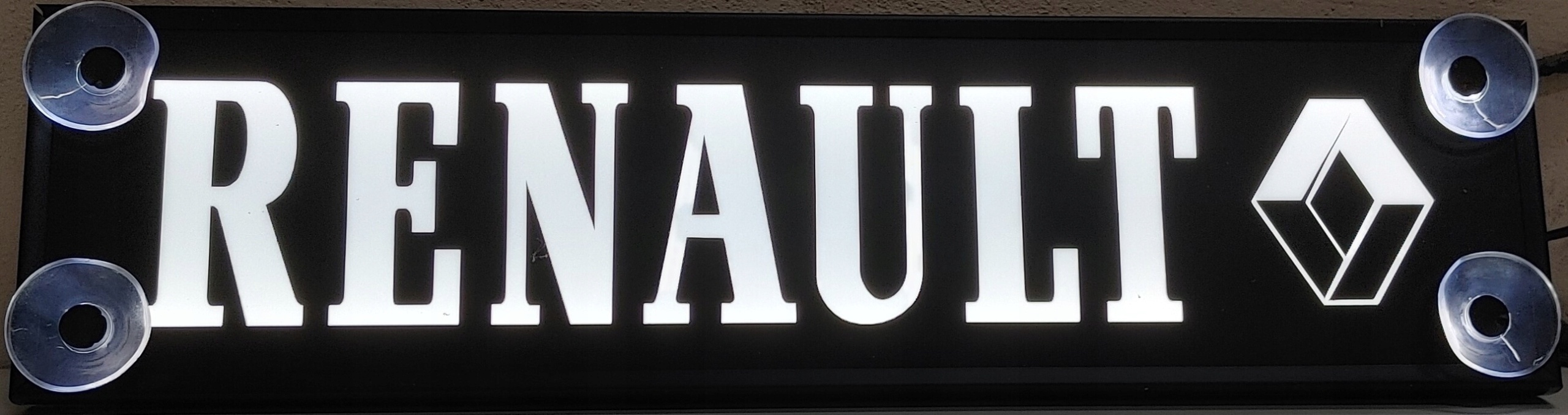 TABLICZKA NAPIS PODSWIETLANY LED 24 V TIR RENAULT