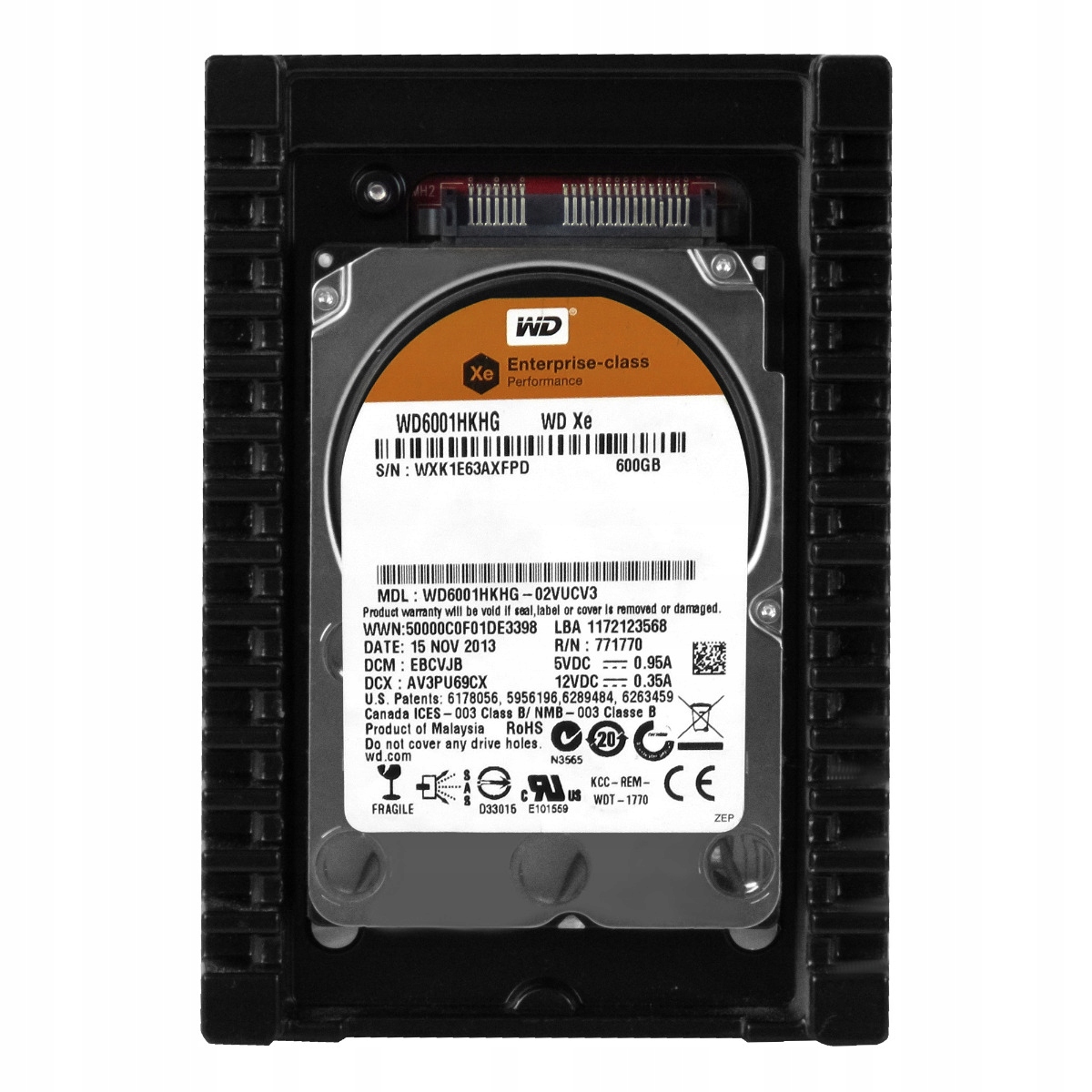 Wd Xe 600GB 10K 32MB SAS-2 3.5" WD6001HKHG