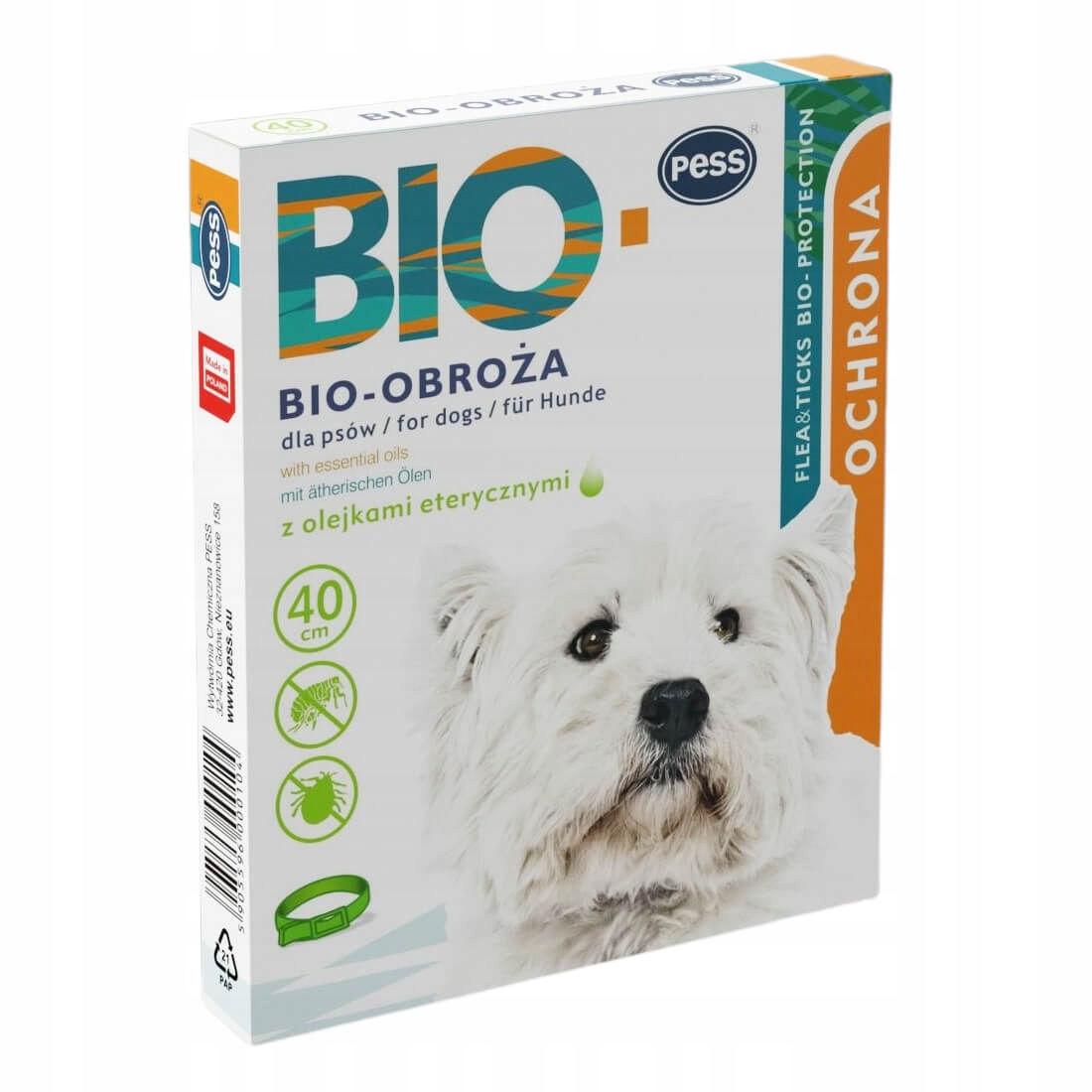 

Pess Bio-obroża Olejki Eteryczne Dla Psa 40CM