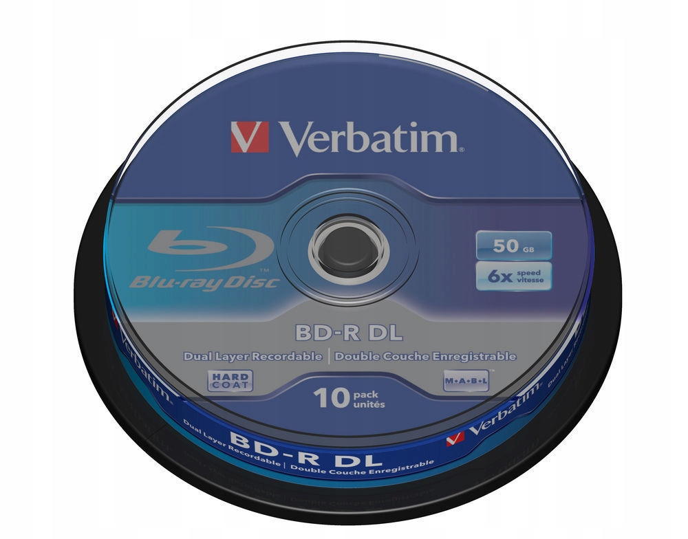 Verbatim płyty Blu-ray 6x Bd-r DL 50GB 10szt.