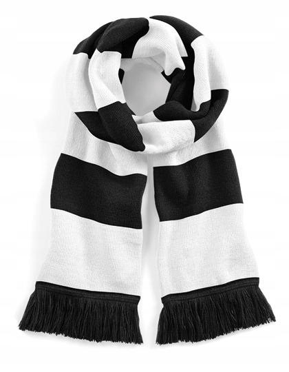 CIEPŁY SZAL Stadium Scarf BLACK/WHITE