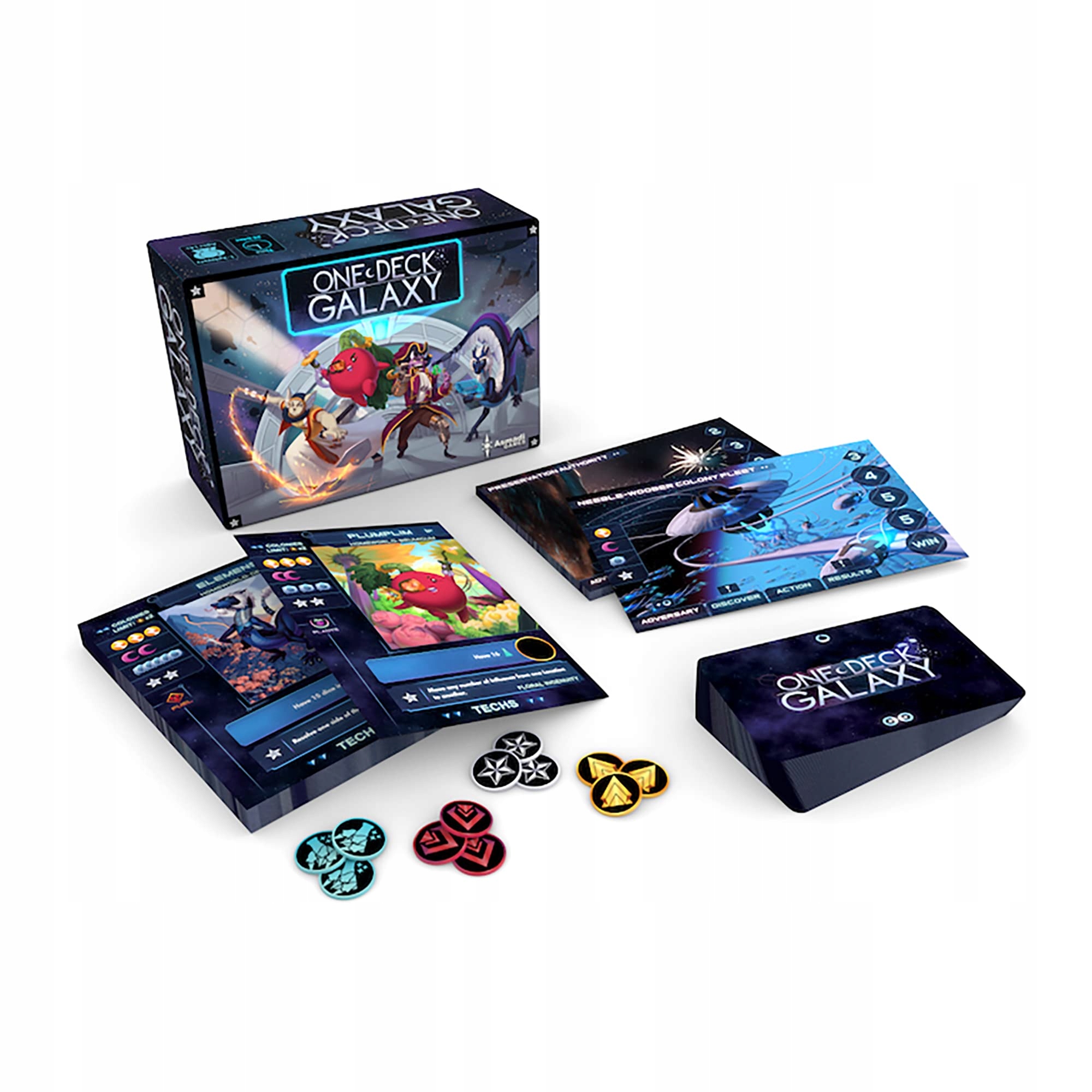 One Deck Galaxy - Asmadi Games, Cooperative Card Game, A Whole Galaxy in On Nazwa One Deck Galaxy - Asmadi Games, Cooperative Card Game, A Whole Galaxy in One Deck, 1-2 Players, 30-60 Min, Ages 14+