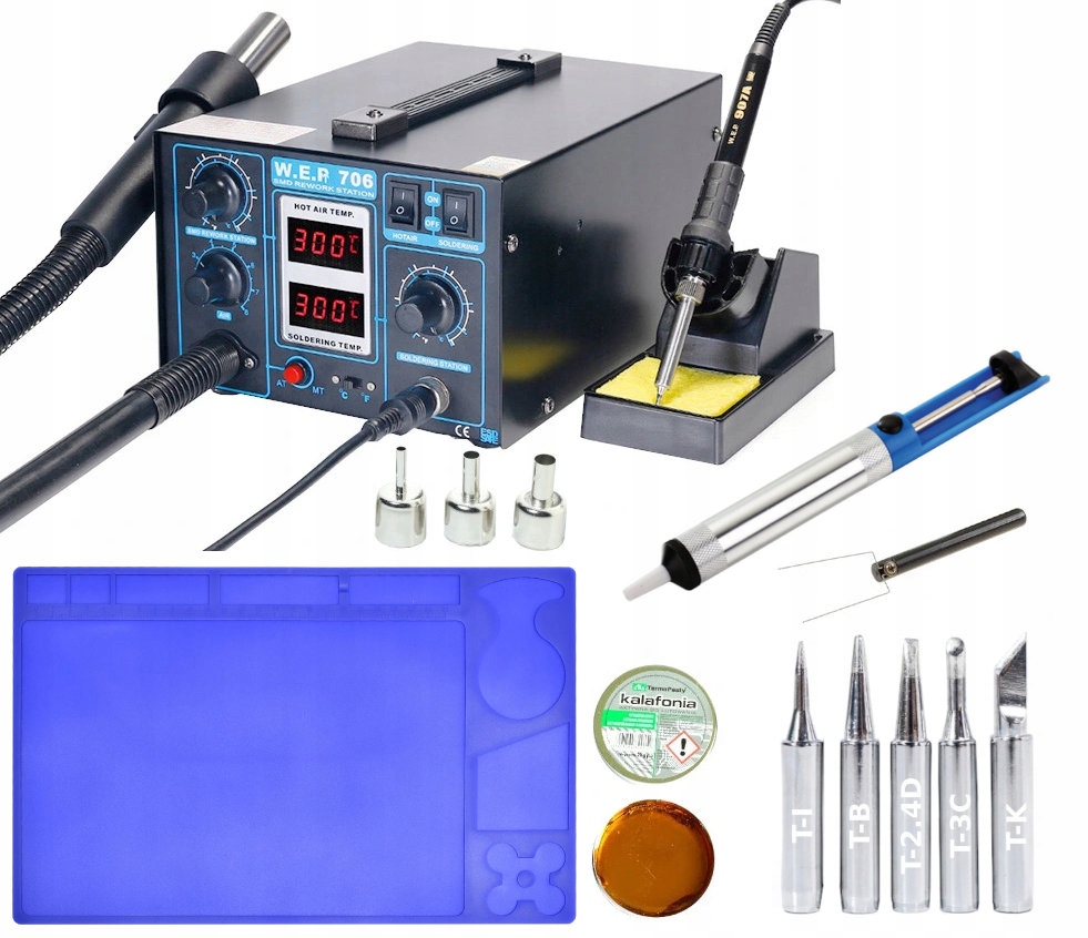 

Stacja Lutownicza Wep 706 2w1 Groty Odsysacz Mata