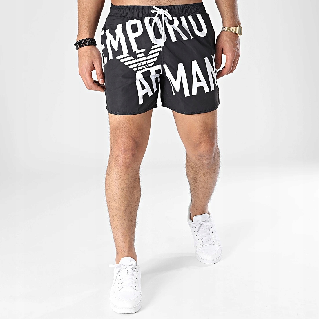 EMPORIO ARMANI męskie spodenki NOWOŚĆ BLACK L Rodzaj sportowe