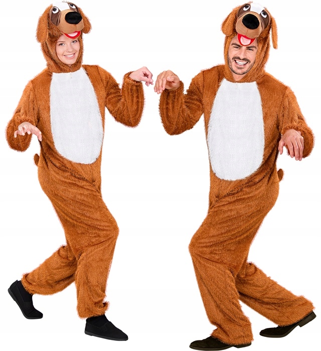 Kostým Zábavný pes Kostým Převlek Dog Kombinéza S M/L