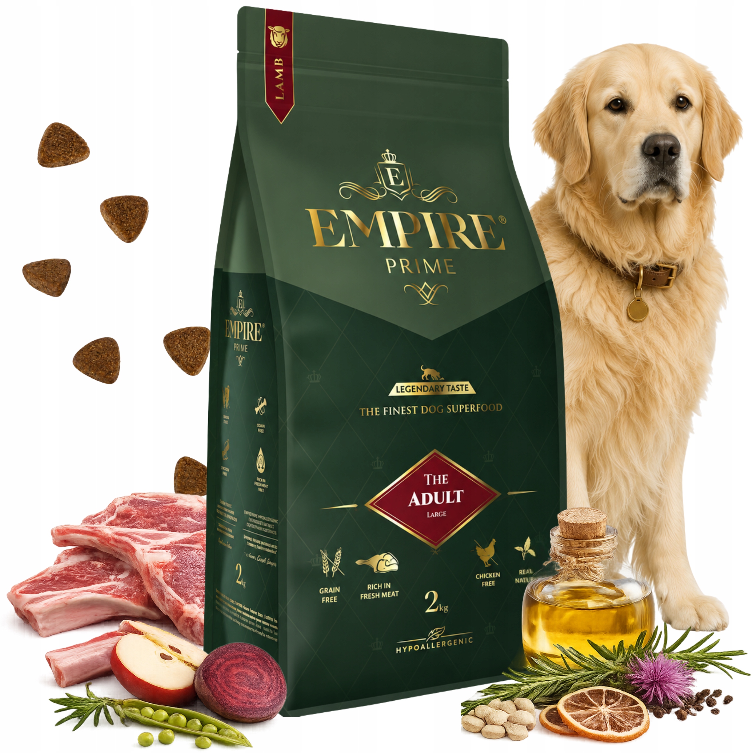 Karma dla Psa Empire Prime 2kg z jagnięciną dla dużych psów dorosłych