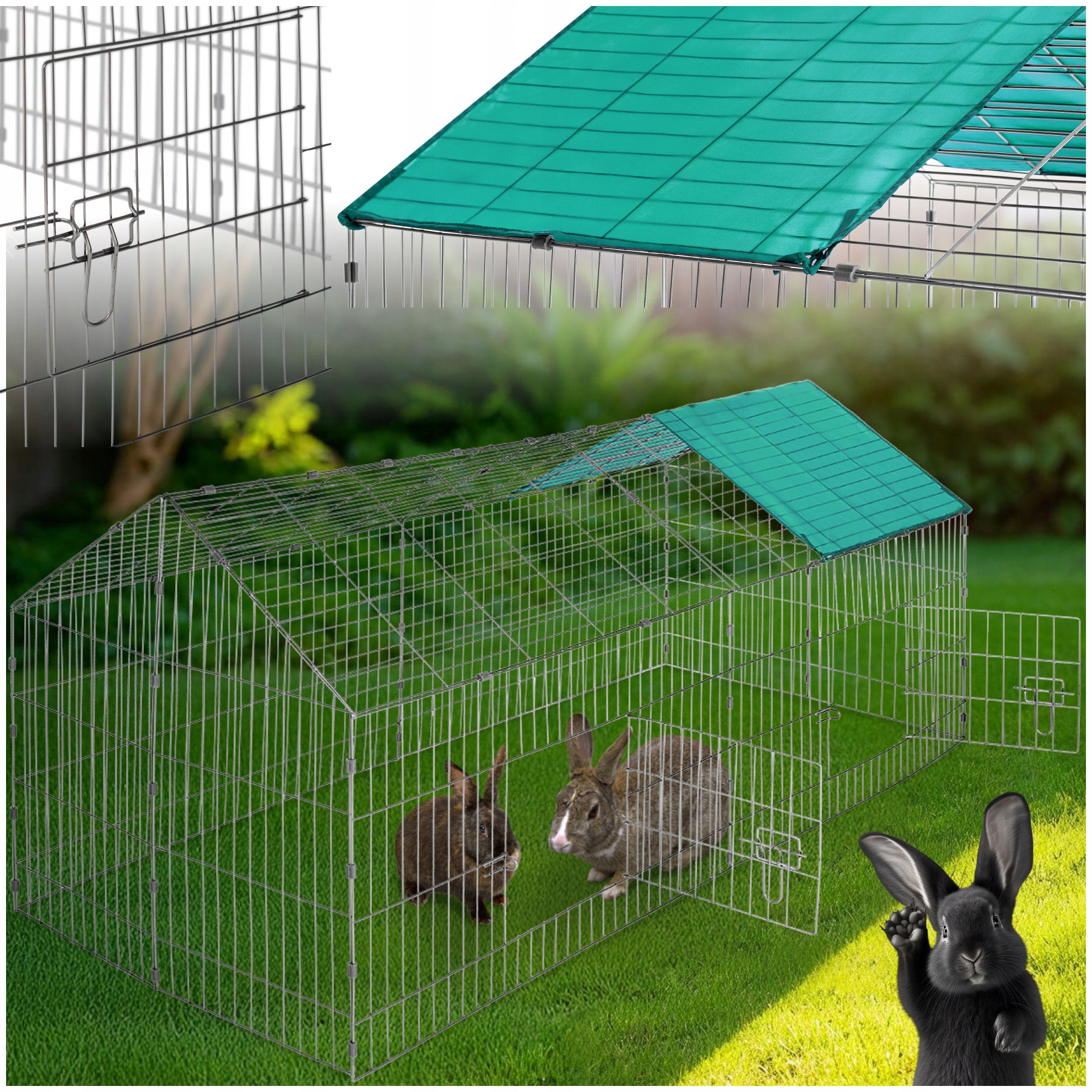 Králíkárna vč. ochrany před sluncem