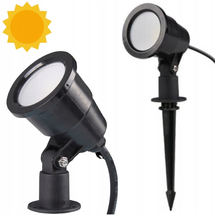 

Naświetlacz Ogrodowy 2W1 Led 7W 230V Wbijany Grunt
