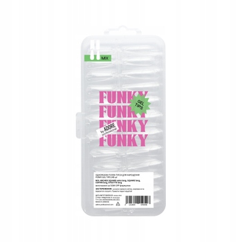 Adore Gelové tipy pro prodlužování Funky Gel Tips 240 ks MIX