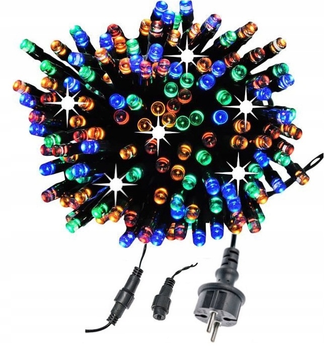 

Lampki Choinkowe 100LED Sznur 8,5M Flash Błysk