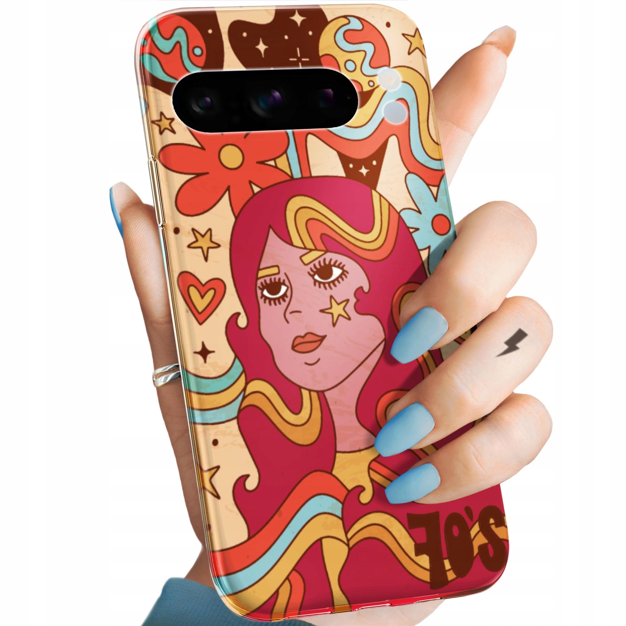 Etui Do Google Pixel 8 Pro Hippie Peace Hippisi Obudowa Pokrowiec